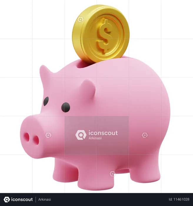 Cofrinho  3D Icon