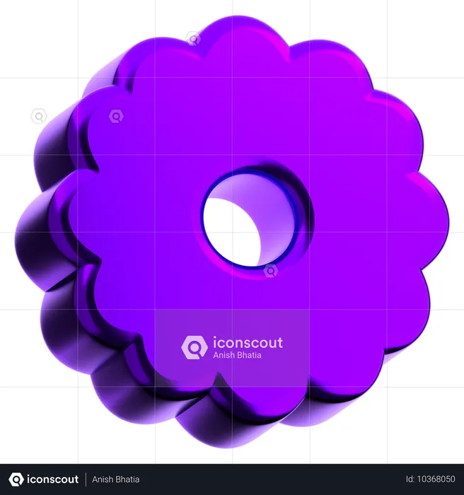 Cog Abstract Shape  3D Icon