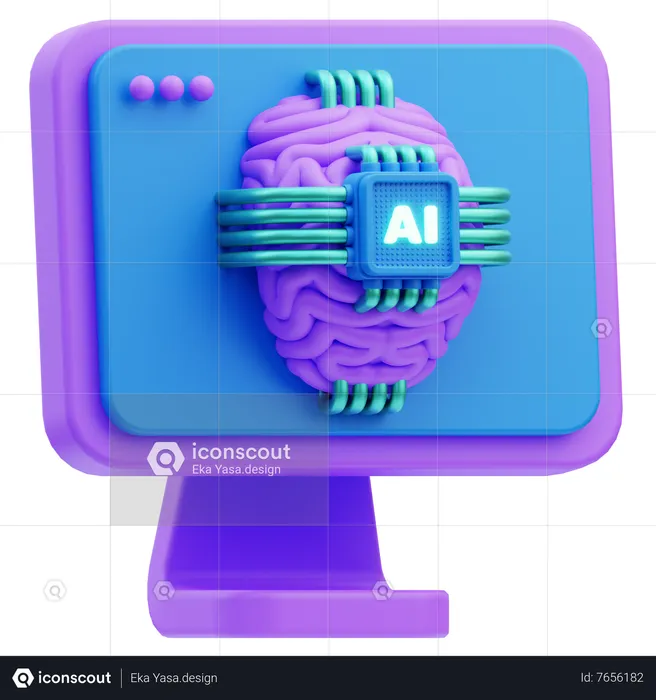 Cognitive Computing  3D Icon