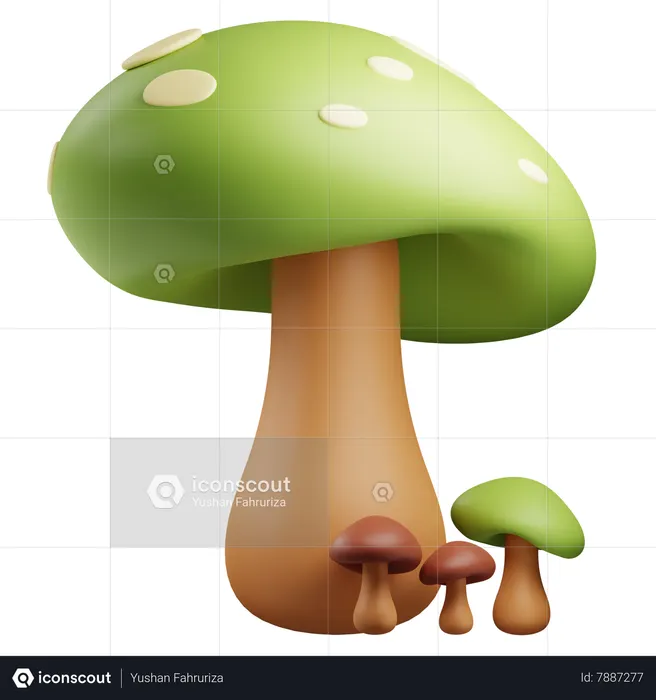 Cogumelo  3D Icon