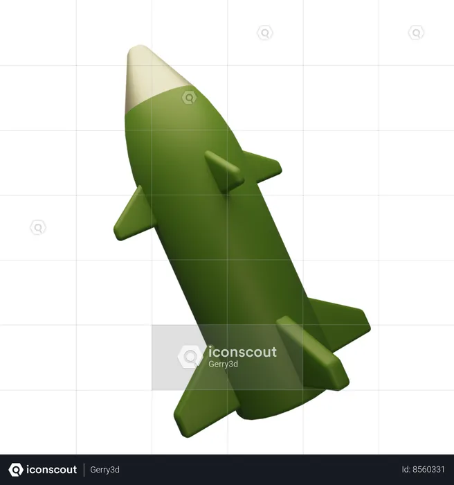 Cohete  3D Icon