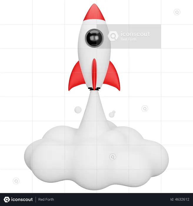 Cohete  3D Icon