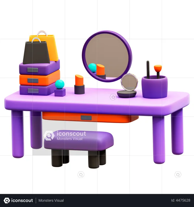 Mettre la table  3D Illustration