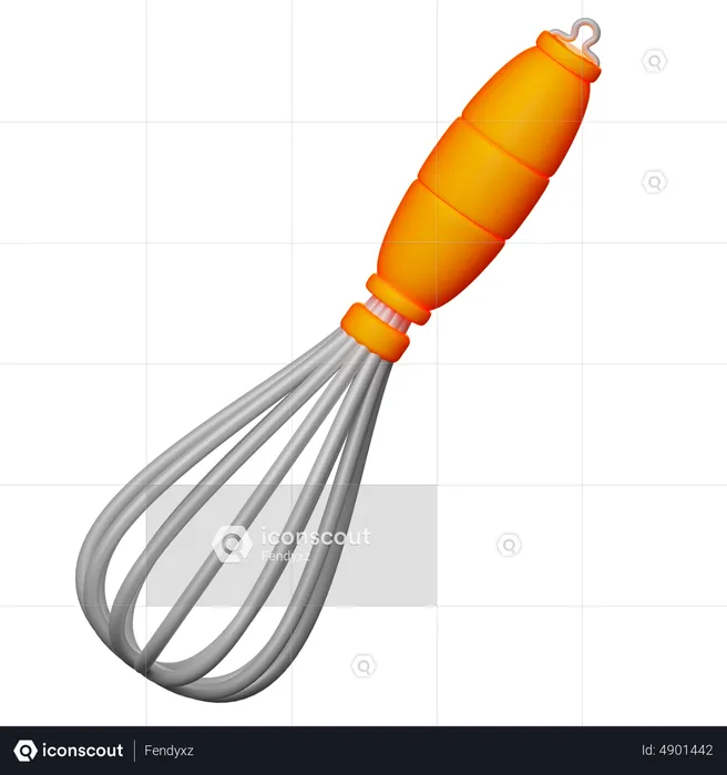 Coil Whisk  3D Icon