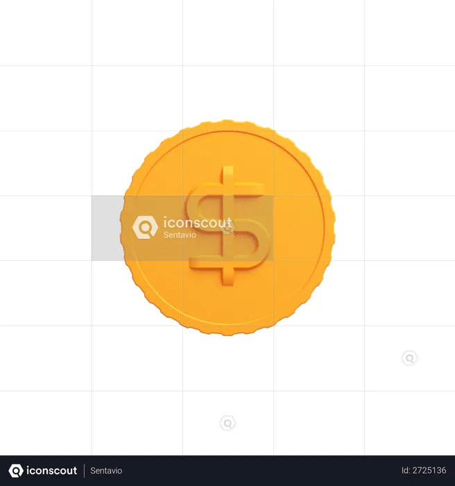 Coin  3D Illustration