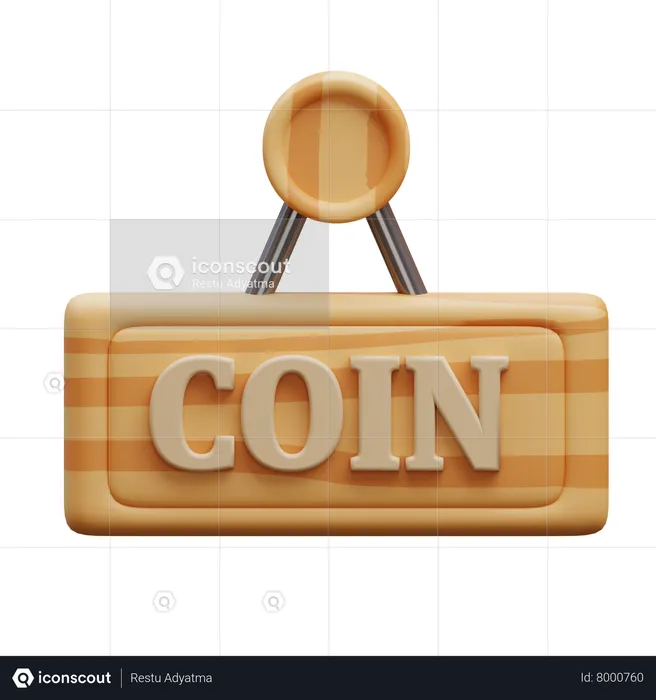 Coin Board  3D Icon