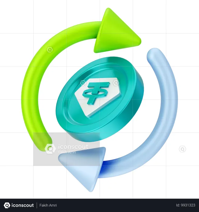 동전 교환  3D Icon