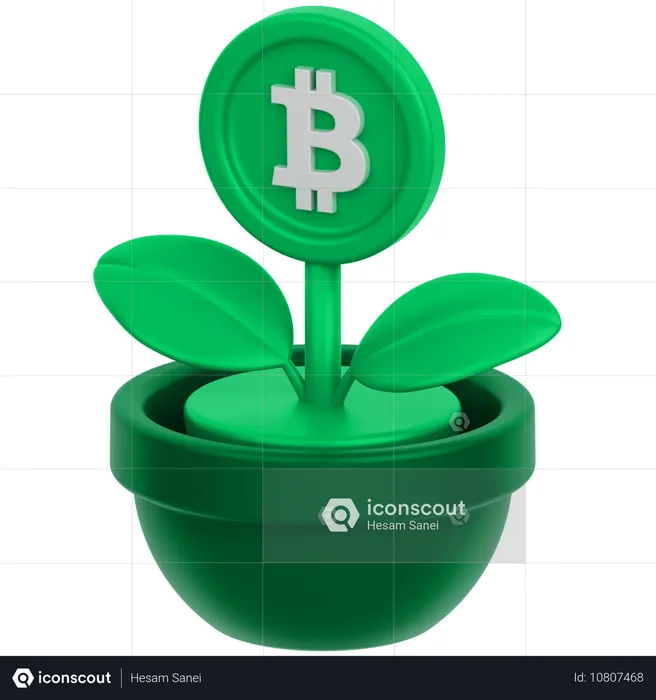 Coin Flower 2  3D Icon