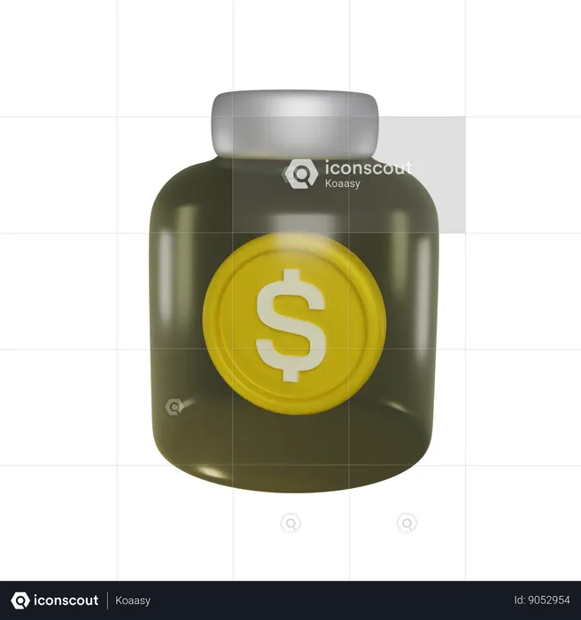 Coin Jar  3D Icon