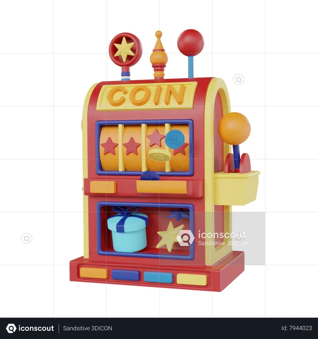 Coin Machine  3D Icon