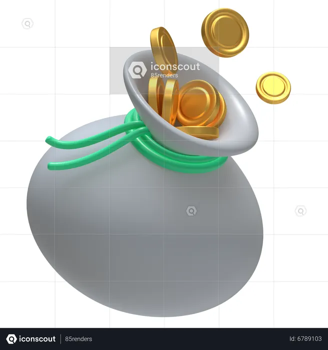 Coin Sack  3D Icon