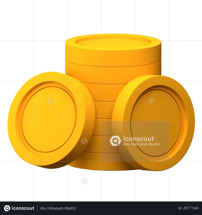 Coin Stack  3D Illustration