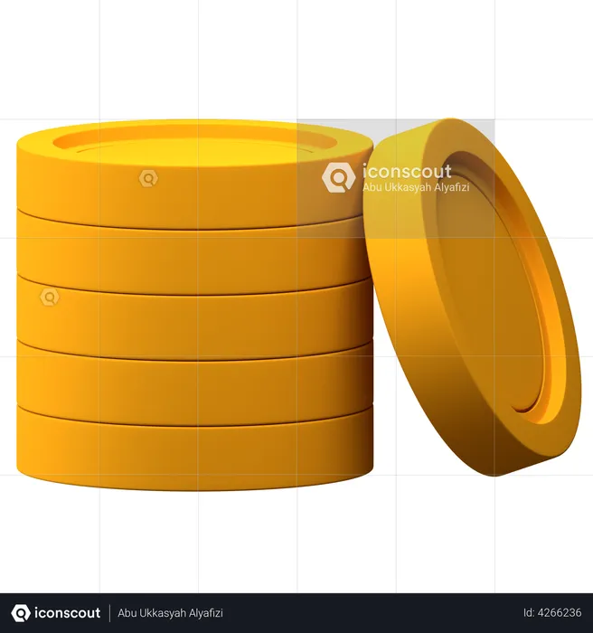 Coin Stack  3D Illustration