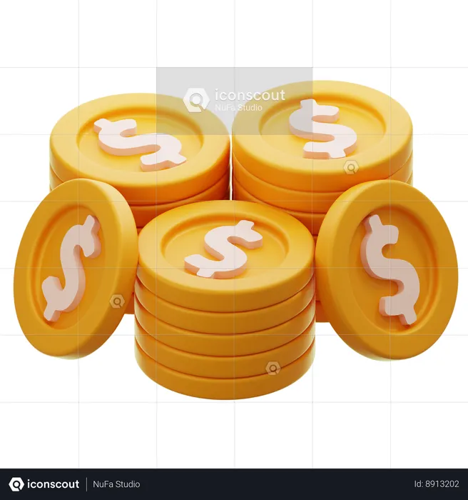 COINS  3D Icon
