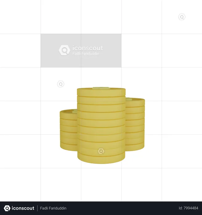 Coins  3D Icon