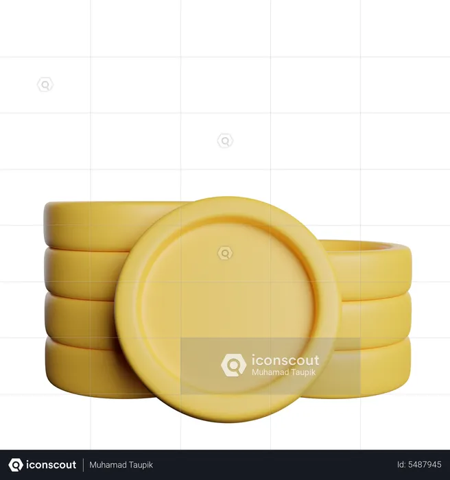 Coins  3D Icon