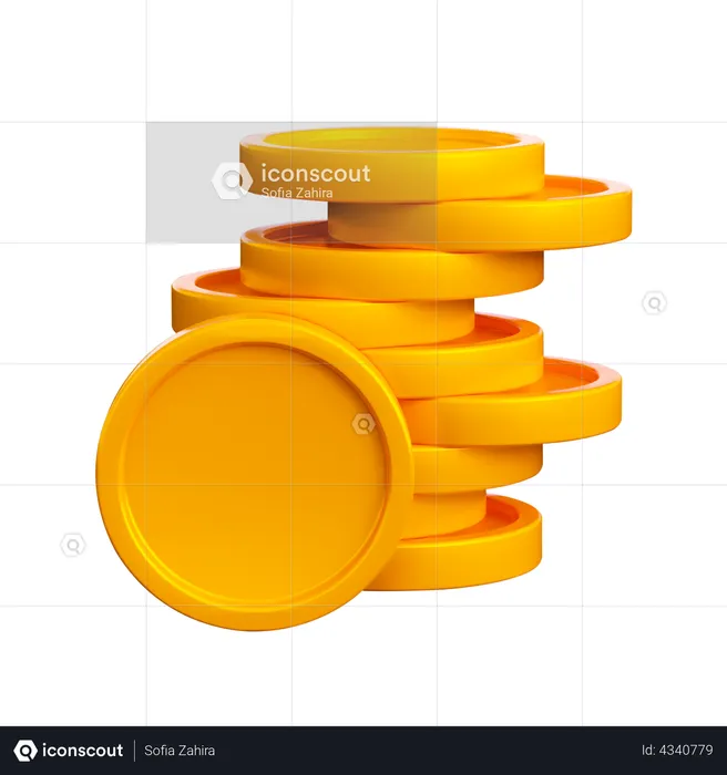 Coins  3D Illustration