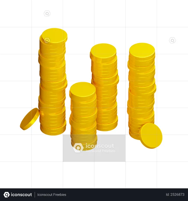 Coins  3D Illustration