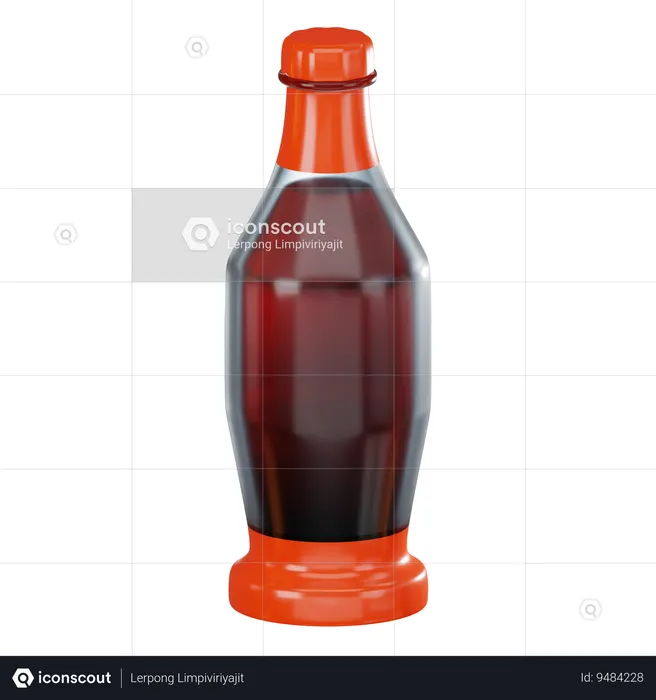 Cola Bottle  3D Icon