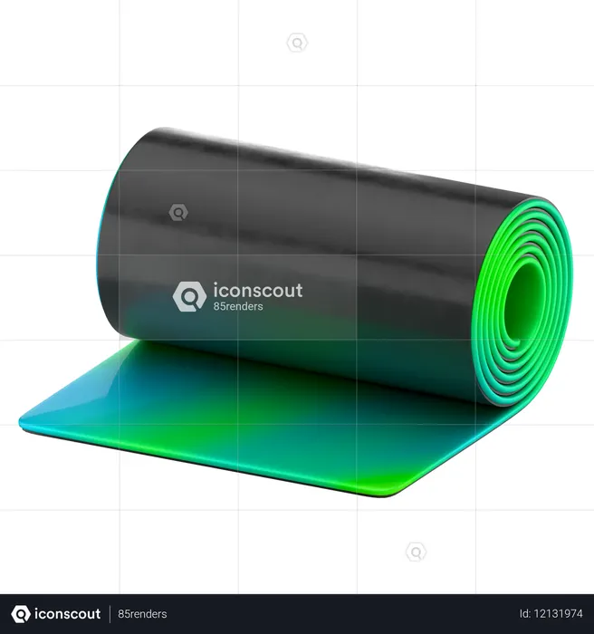 Estera de pilates  3D Icon