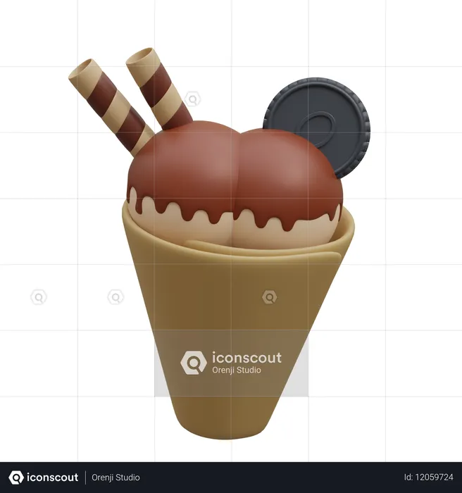Cold Crepe  3D Icon