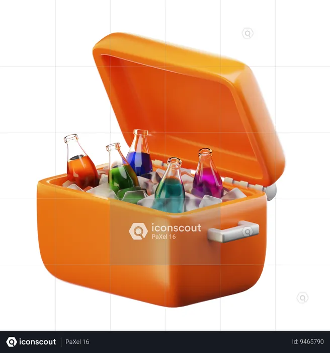Box Drinks Cooler  3D Icon