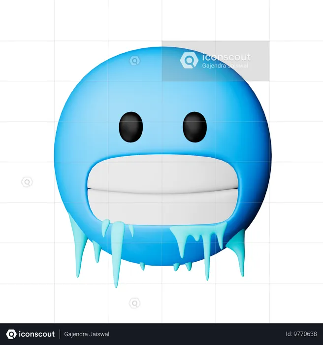 Cold Face Emoji Emoji 3D Icon