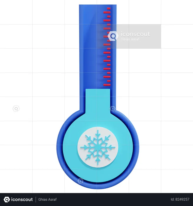 Cold Temperature  3D Icon