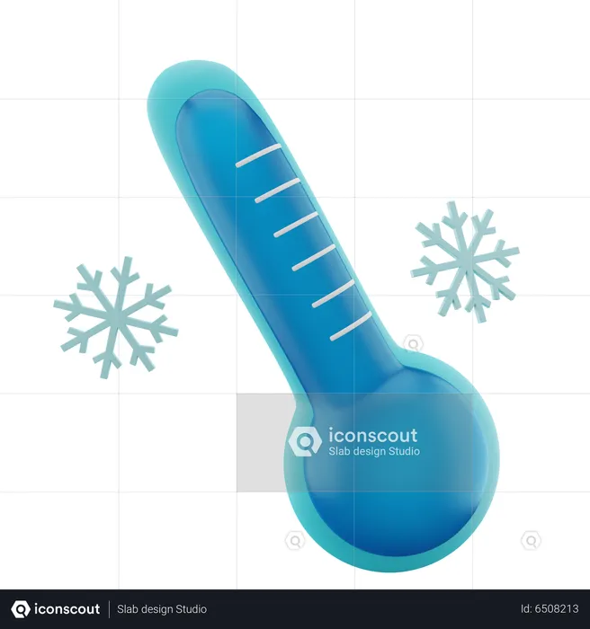 Cold temprature  3D Icon