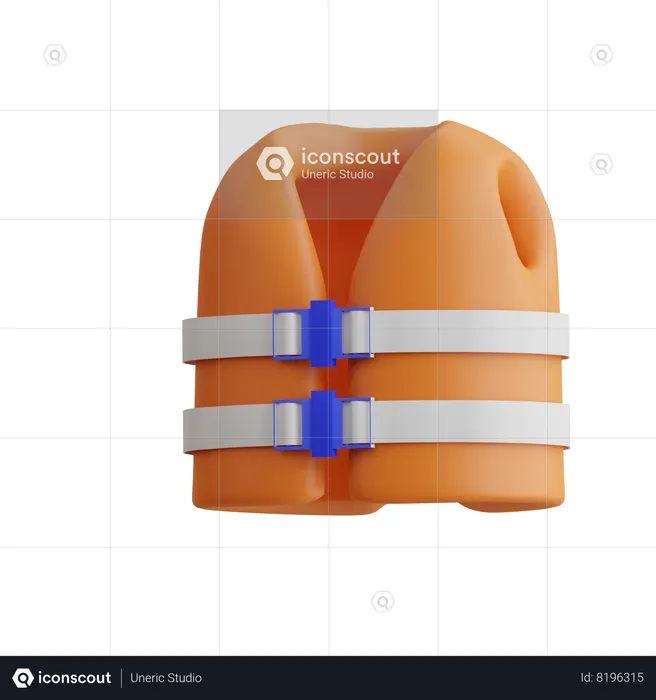 Colete salva-vidas  3D Icon