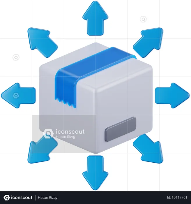 Livraison de colis  3D Icon