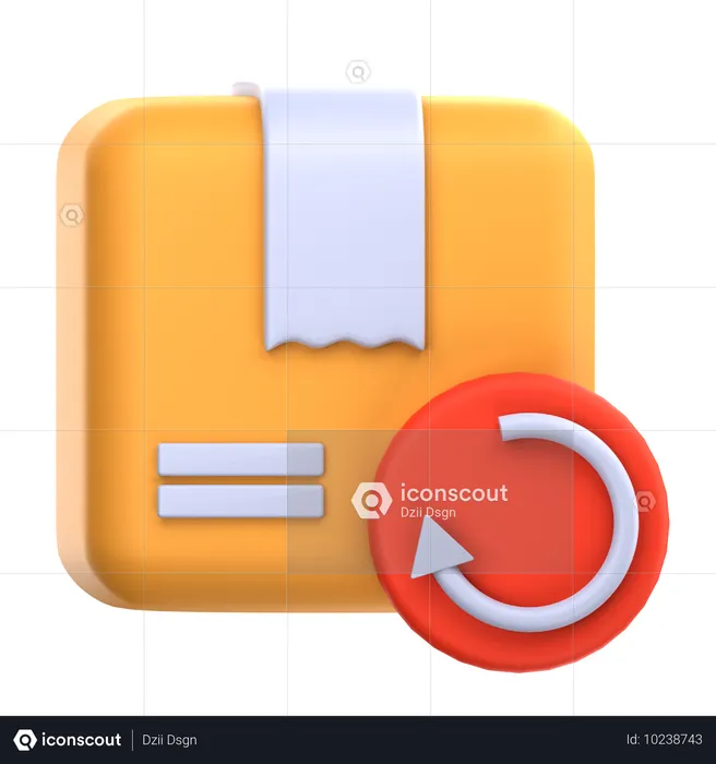 Retour de colis  3D Icon