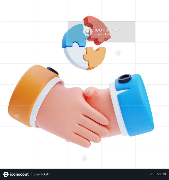 Collaboration  3D Icon