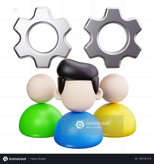 Collaboration  3D Icon