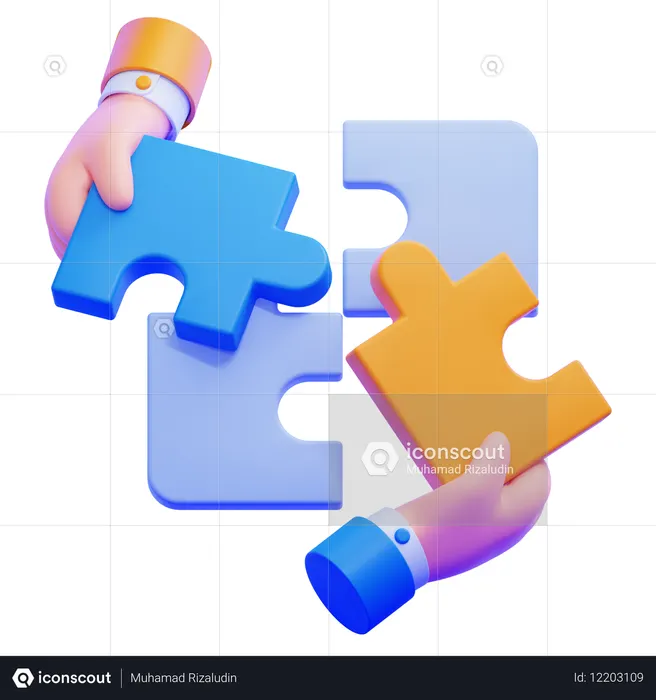 Collaboration  3D Icon