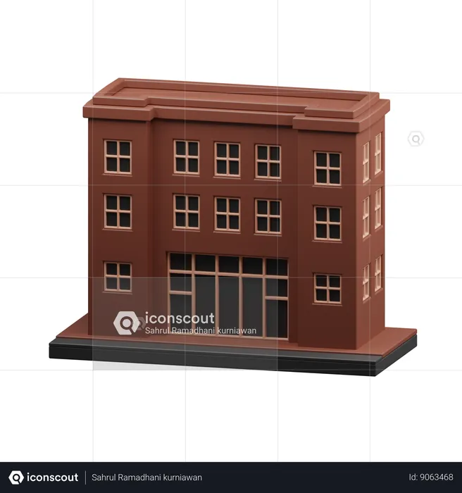 College building  3D Icon