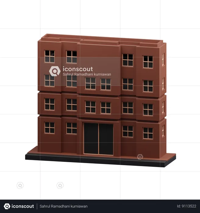 College building  3D Icon