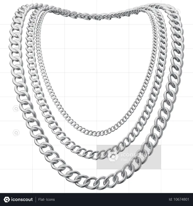 Collier chaîne  3D Icon