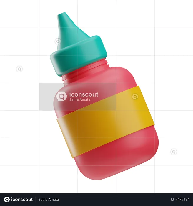 Color Bottle  3D Icon