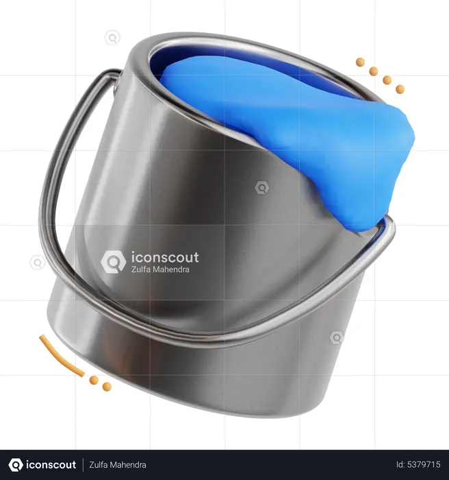 Color Bucket  3D Icon