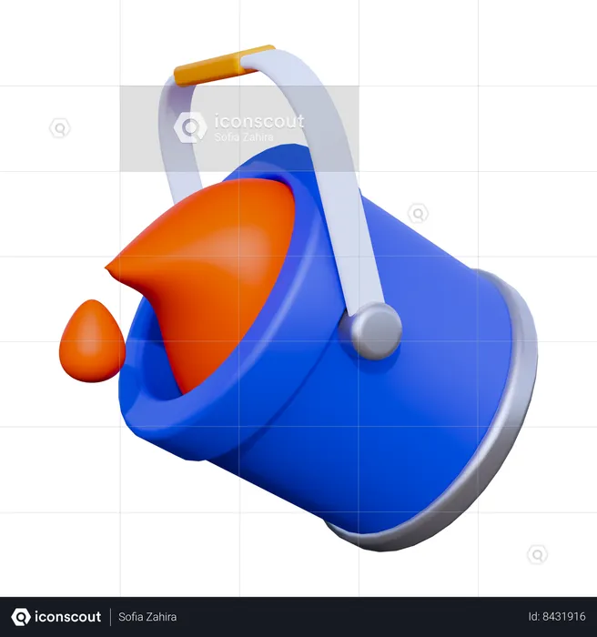 Color de relleno  3D Icon