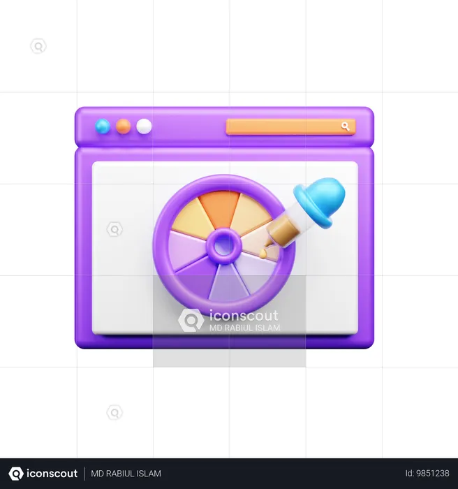 Color dropper  3D Icon