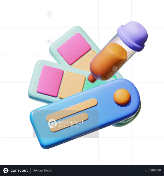 Color Dropper Tool  3D Icon