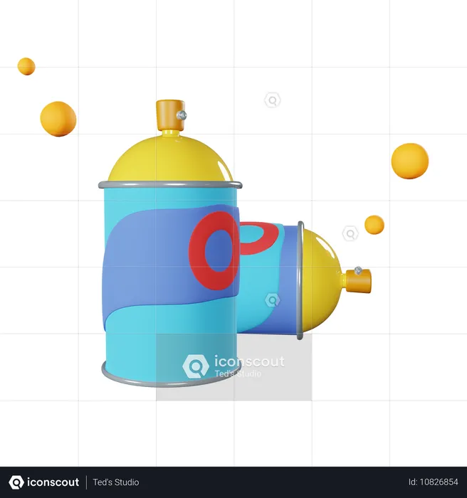 Color de aerosol  3D Icon