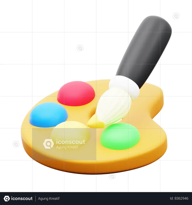 Color Palete  3D Icon