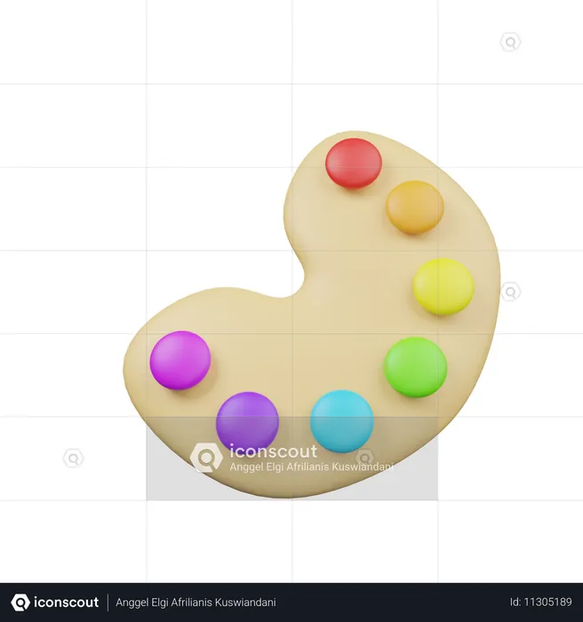 Color Palette  3D Icon