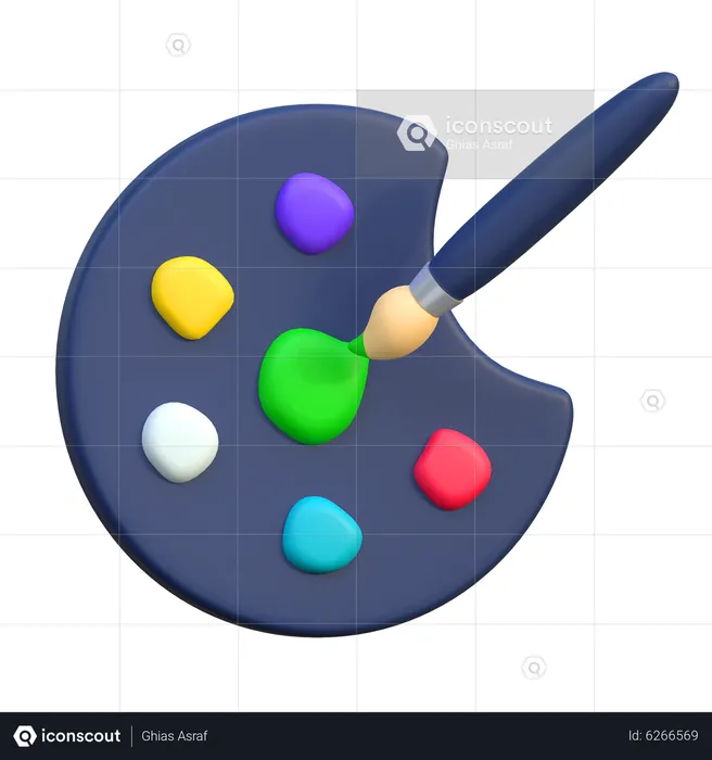 Color Palette  3D Icon