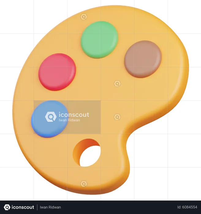 Color Palette  3D Icon