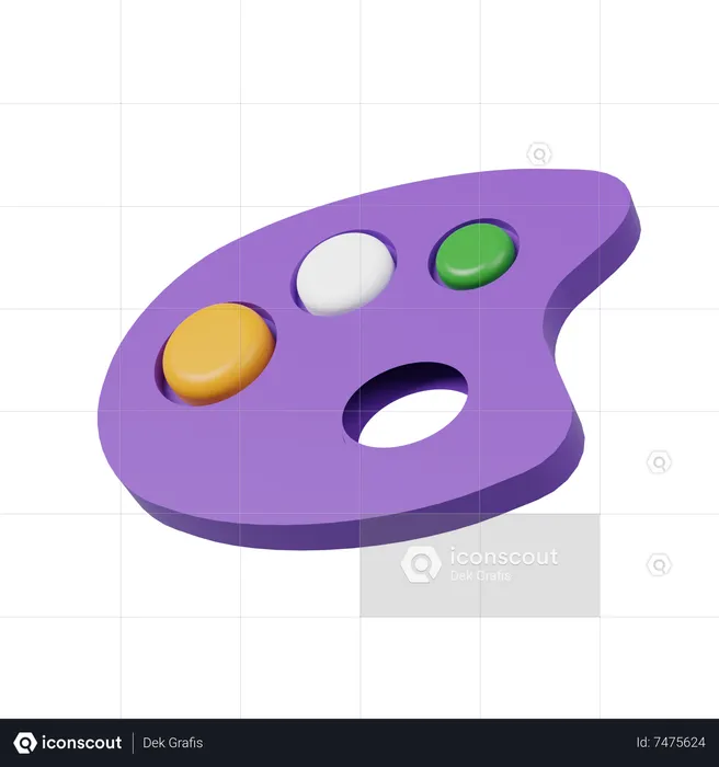 Color Palette  3D Icon