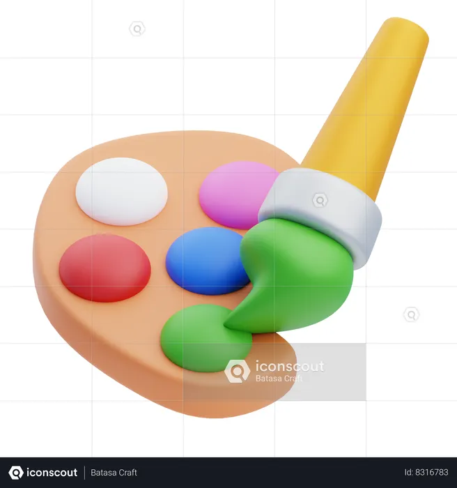 Color Palette  3D Icon